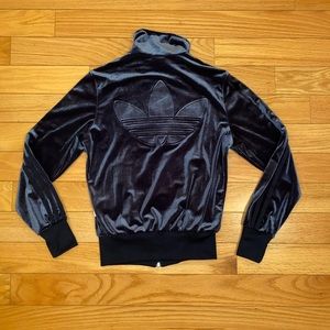 COPY - Adidas Dark Blue Velvet Travk Jacket